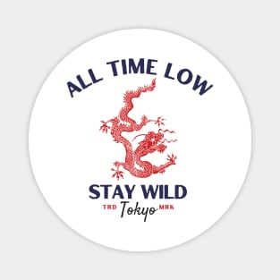 all time low red dragon Magnet